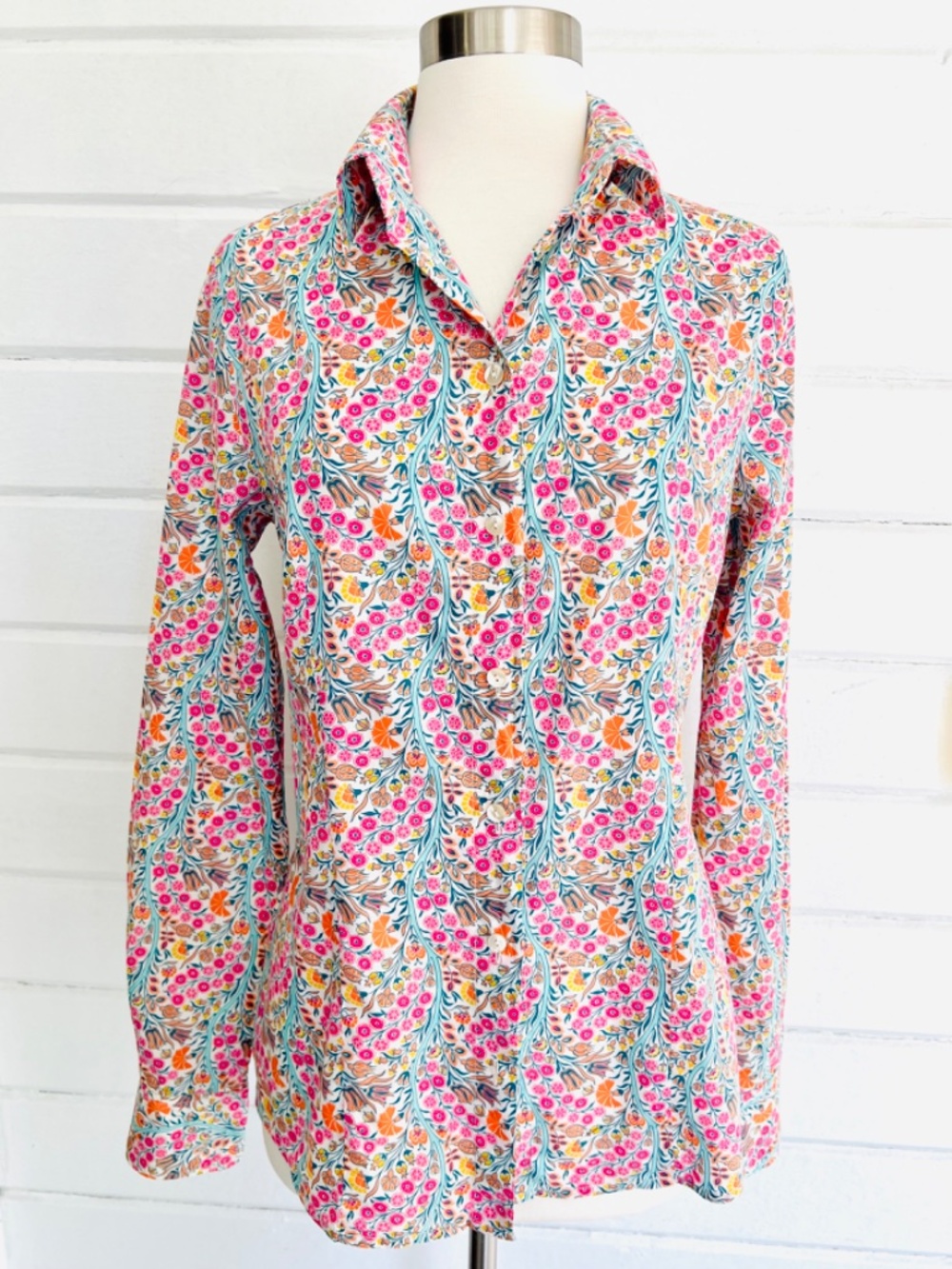 MIKI THUMB x LIBERTY OF LONDON 100% Cotton Floral Button Up Shirt - M